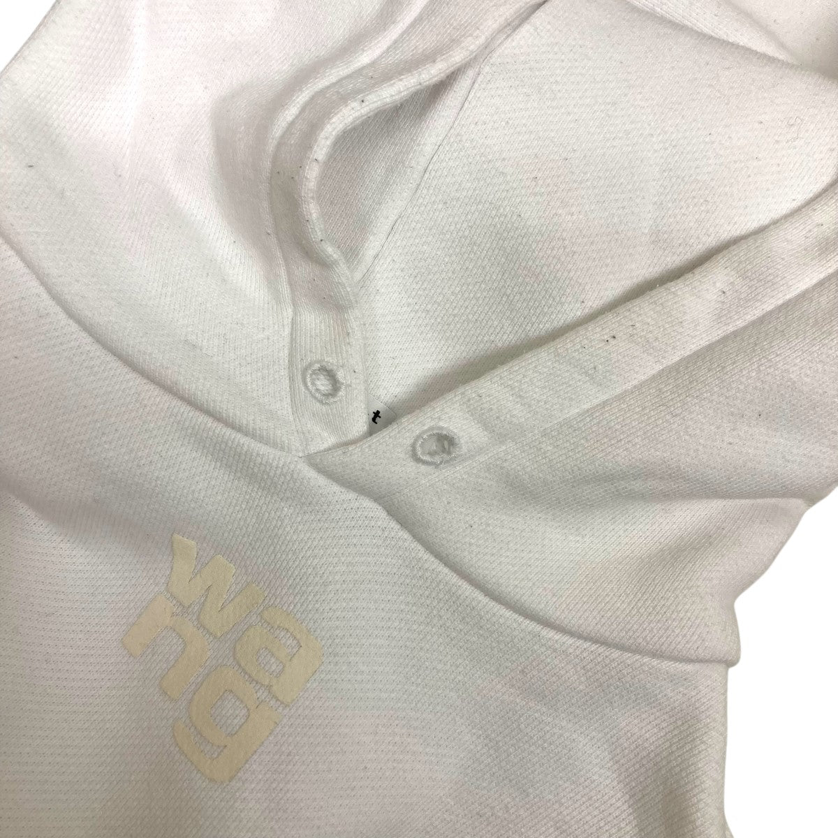 ALEXANDER WANG ESSENTIAL TERRY HOODIEロゴパーカー4CC3242101 古着・中古-7枚目のアイテム画像