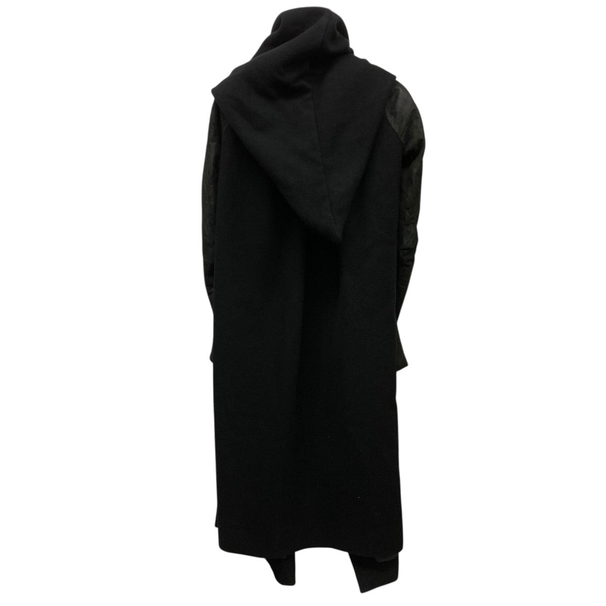 RICK OWENS(リックオウエンス) レザー切り替えフーデッドコートRP 2903