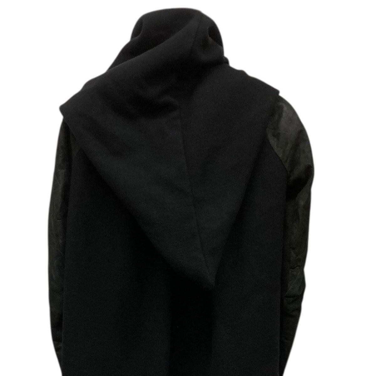 RICK OWENS(リックオウエンス) レザー切り替えフーデッドコートRP 2903