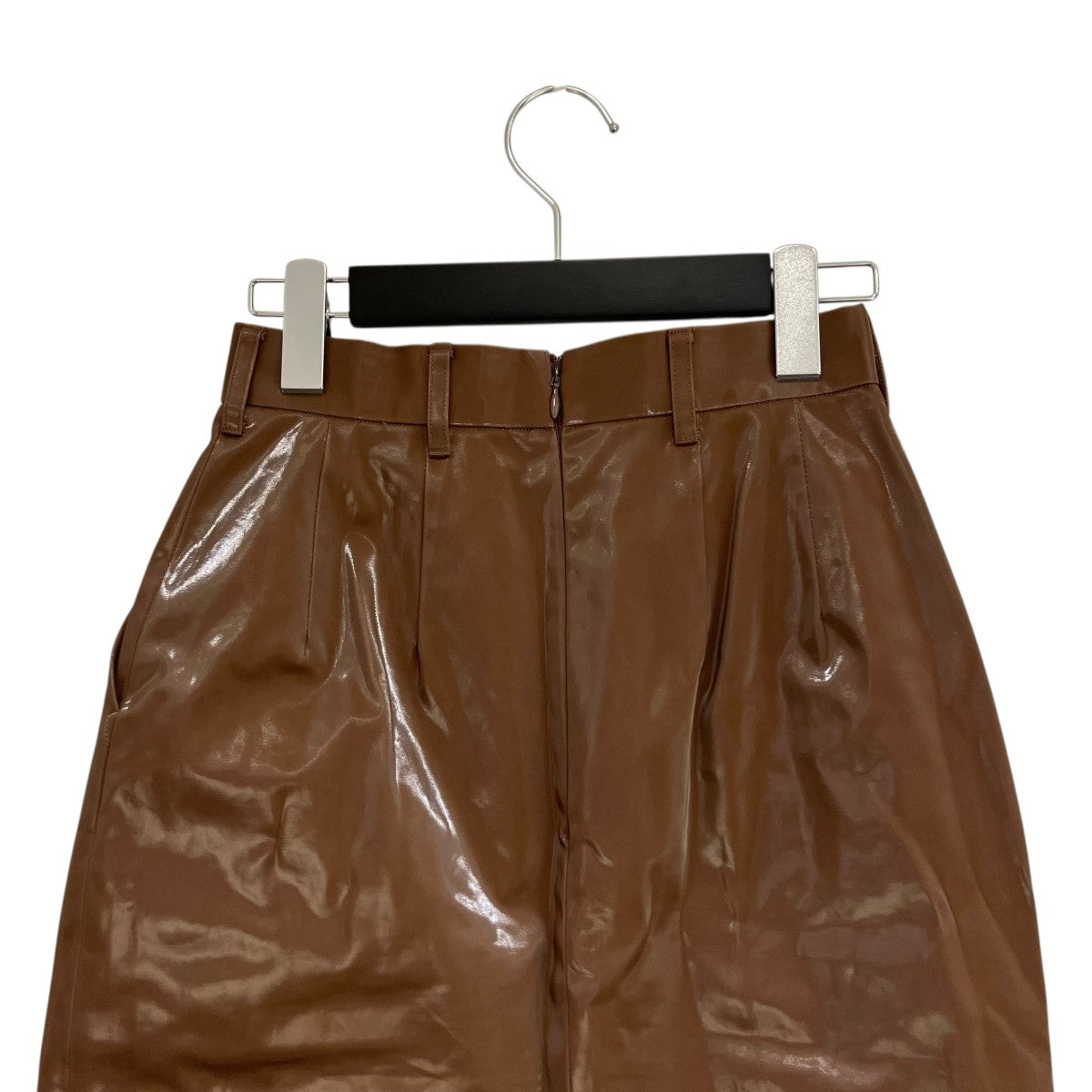 JOHN LAWRENCE SULLIVAN COATED COTTON TUCKED SKIRTコーティングスカート2D017-0619-05 古着・中古-4枚目のアイテム画像