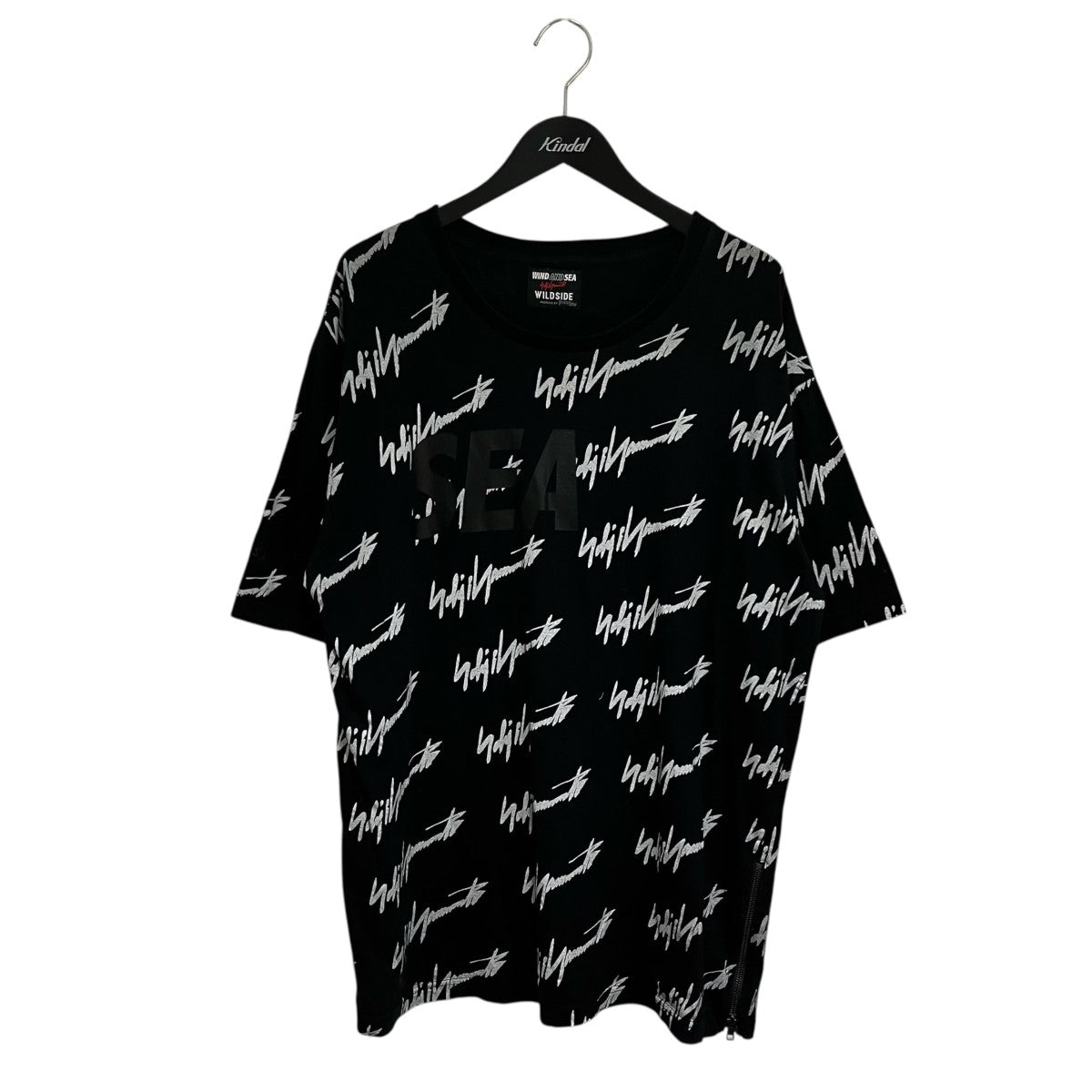 WIND AND SEA×YOHJI YAMAMOTO 総柄Tシャツ 古着・中古-1枚目のアイテム画像