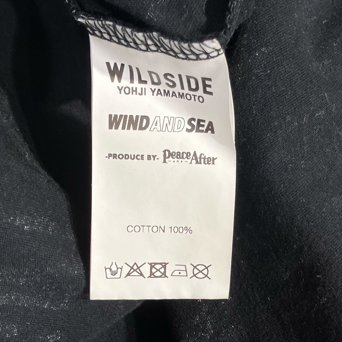 WIND AND SEA×YOHJI YAMAMOTO 総柄Tシャツ 古着・中古-6枚目のアイテム画像