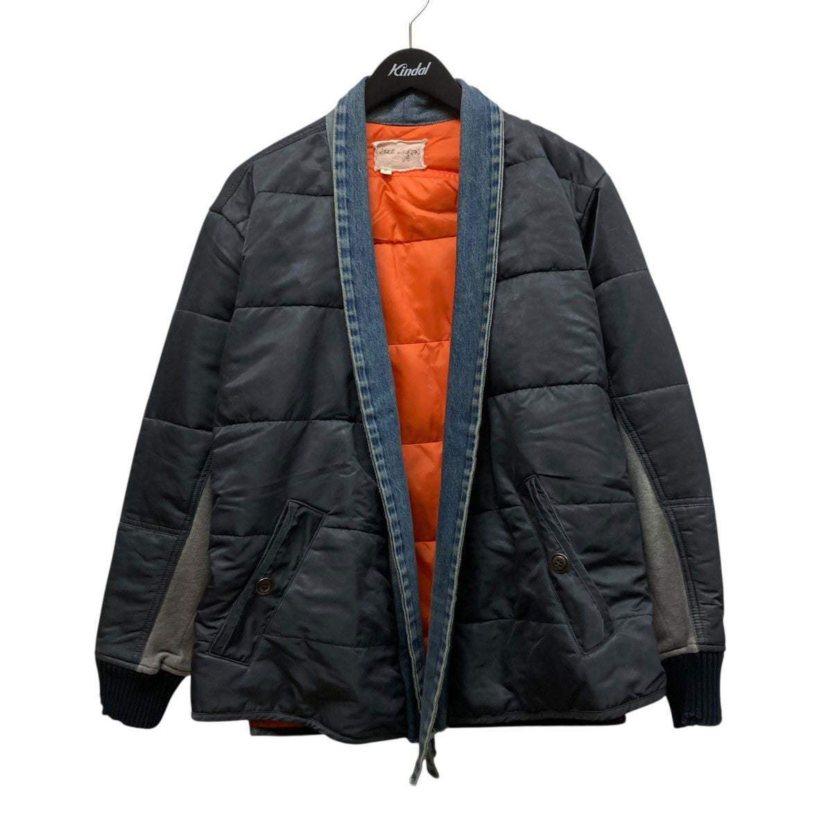 GREG LAUREN 再構築 デニム切替 キモノジャケット 3 GREG LAUREN