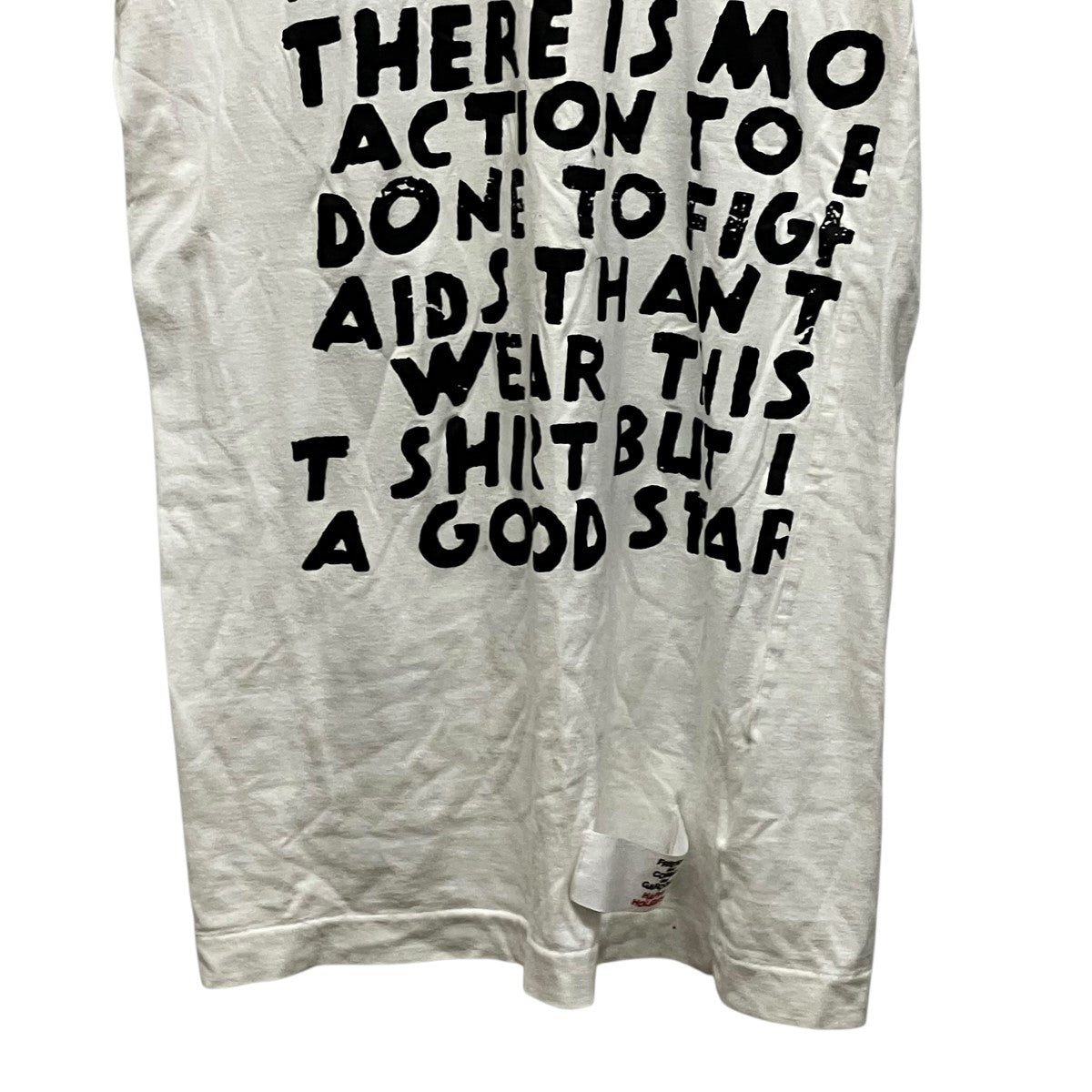 COMME des GARCONS×Martin Margiela 18AWロング丈エイズTシャツOB-T004 古着・中古-4枚目のアイテム画像
