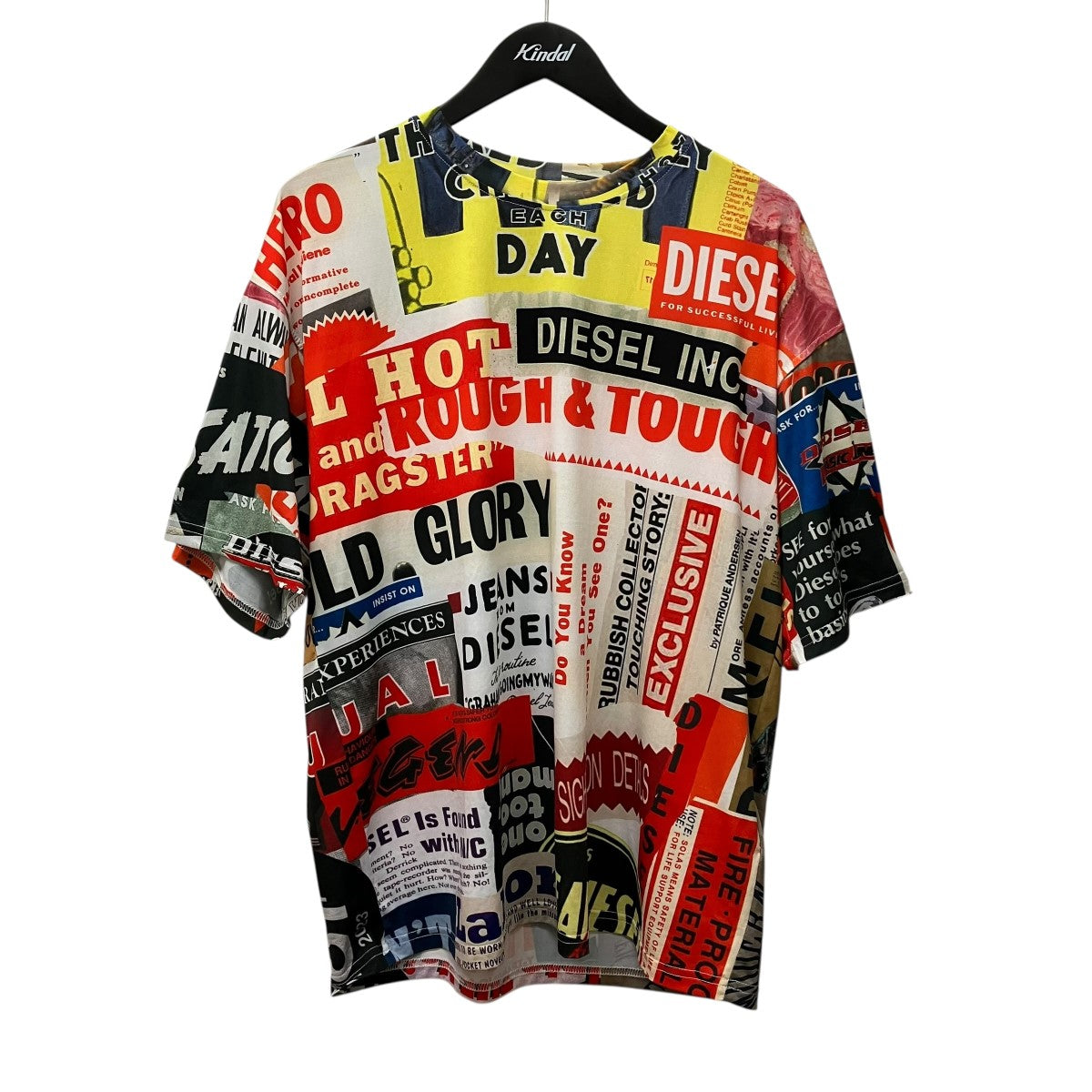 DIESEL 総柄半袖カットソー0AMAA 古着・中古-1枚目のアイテム画像