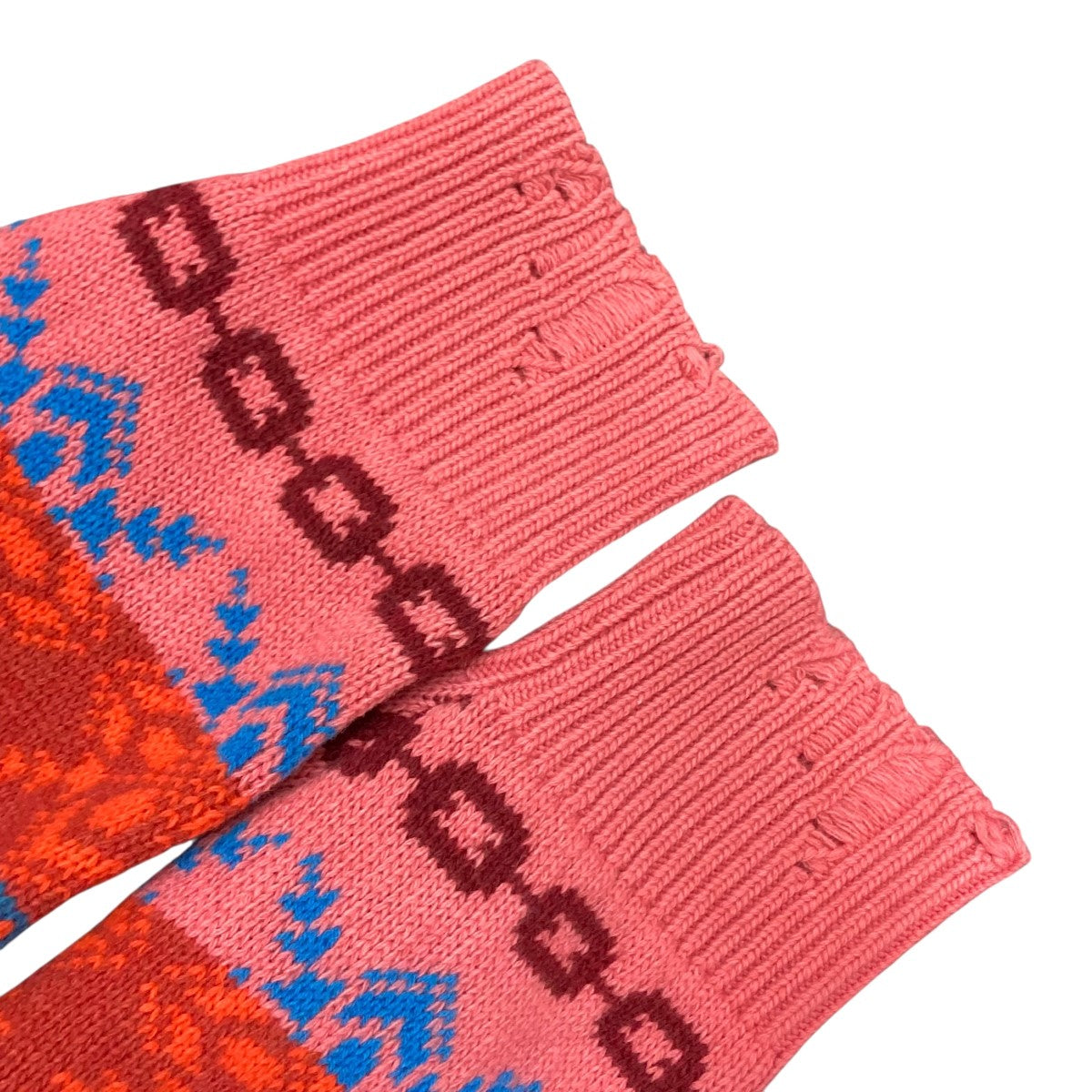 DIESEL(ディーゼル) 総柄ニットカーディガン0DFAX 0DFAX ピンク サイズ