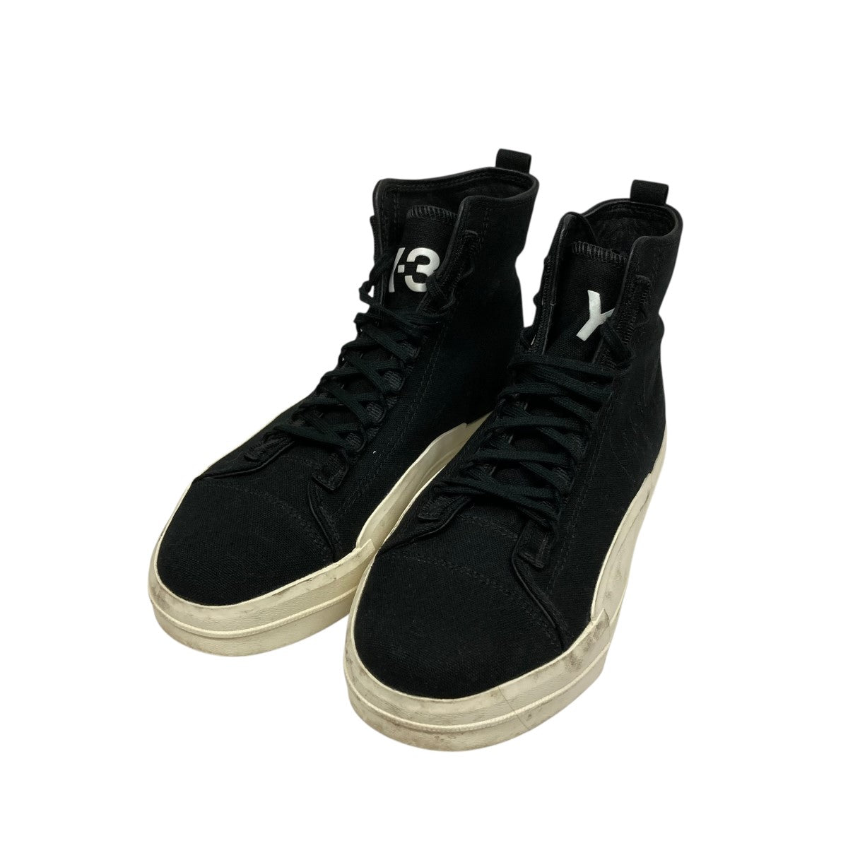 ブラック ハイカット シューズ US5Yohji、Y3正規品 ブラック ハイカット シューズ US5Yohji、Y3正規品 y-3 スニーカーの