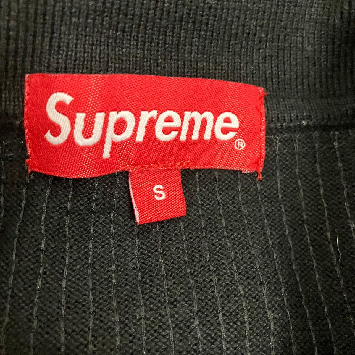 22SSSequin Stripe Zip Poloハーフジップスパンコール半袖ポロシャツ