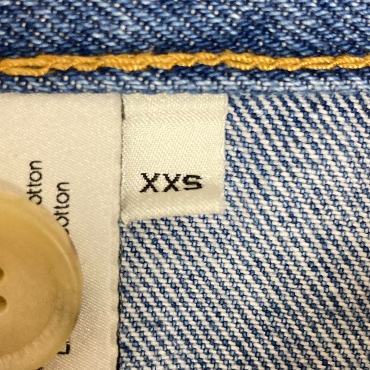 CRISTASEYA クリスタセヤ 22AW パンツ 新品 INDIGO XS Cristaseya(クリスタセヤ) BLEACHED DENIM HIGHWAISTED JEANSデニム