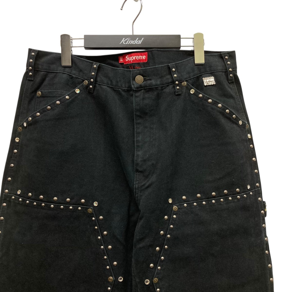 Supreme×B．B．Simon Studded Double Knee Painter Pant Black