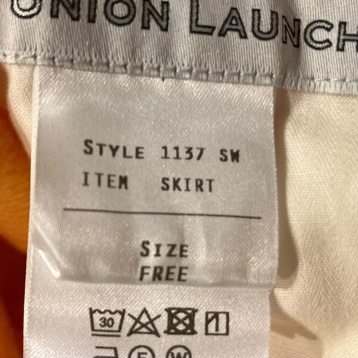 UNION LAUNCH スウェットスカート1137 SM 古着・中古-5枚目のアイテム画像