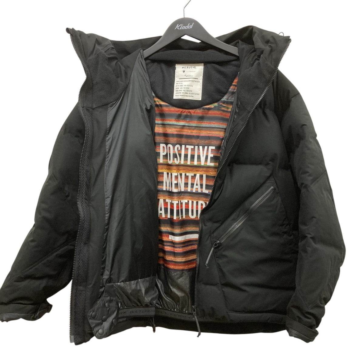 NEXUSVII×DESCENTE ダウンジャケットDX-G1143NX DX-G1143NX ブラック