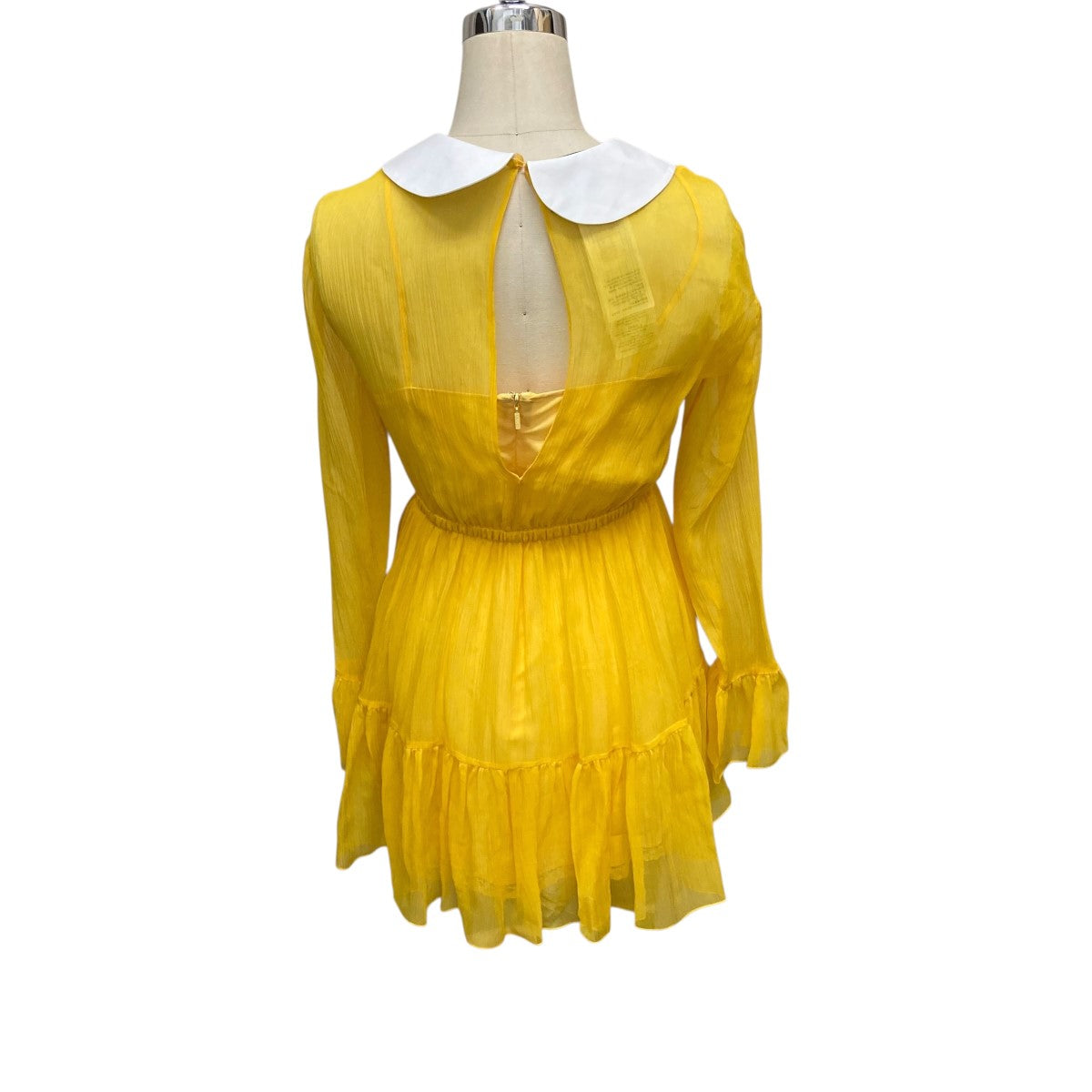 GUCCI(グッチ) ラウンドカラーシフォンワンピース728125 728125