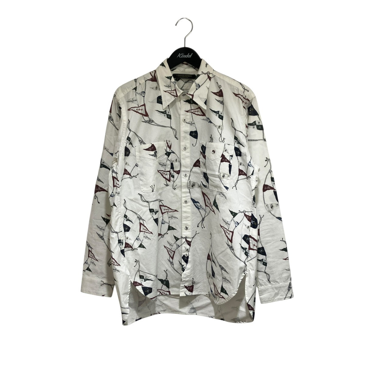 The DUFFER of ST．GEORGE 総柄シャツDN0501Y1 古着・中古-1枚目のアイテム画像