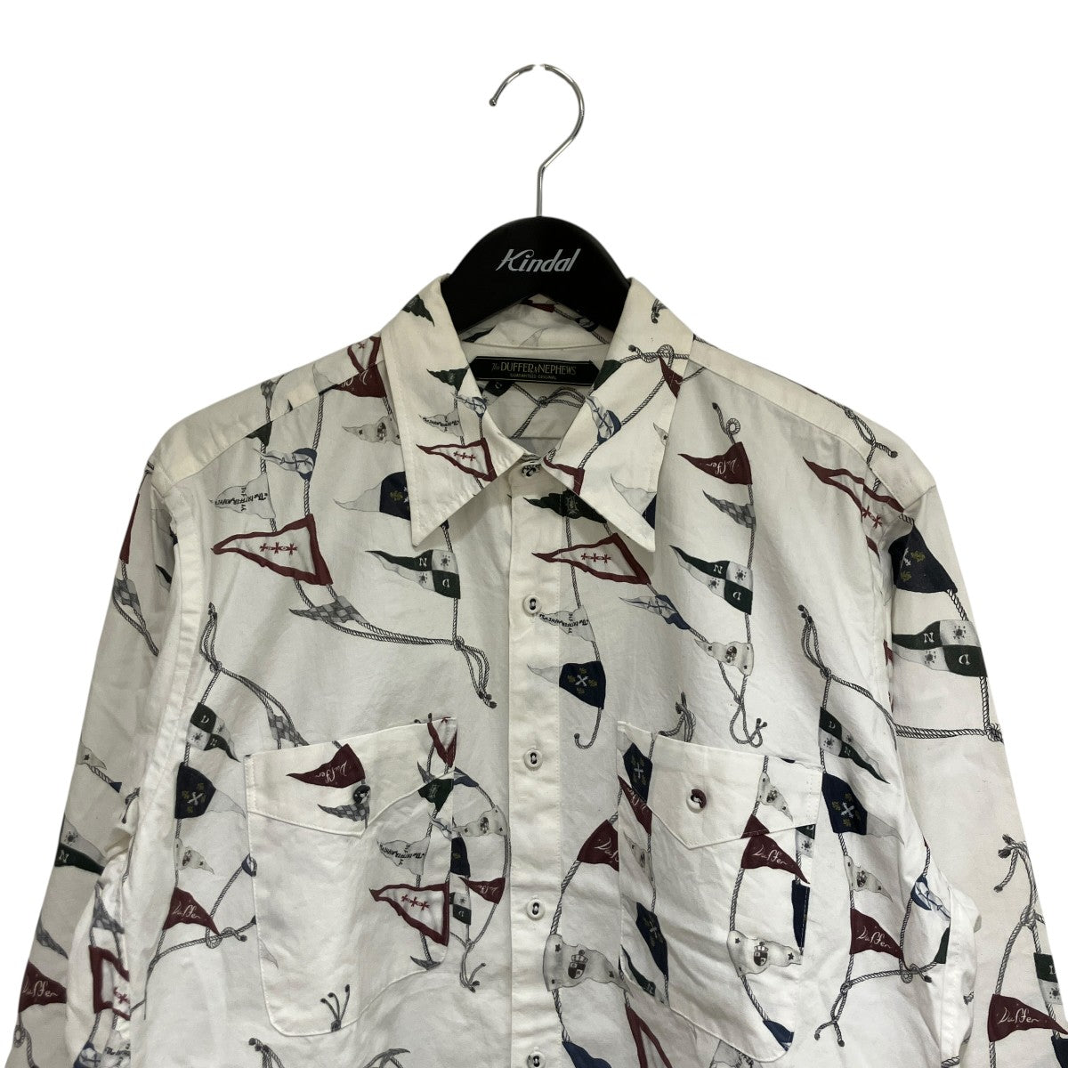 The DUFFER of ST．GEORGE 総柄シャツDN0501Y1 古着・中古-3枚目のアイテム画像