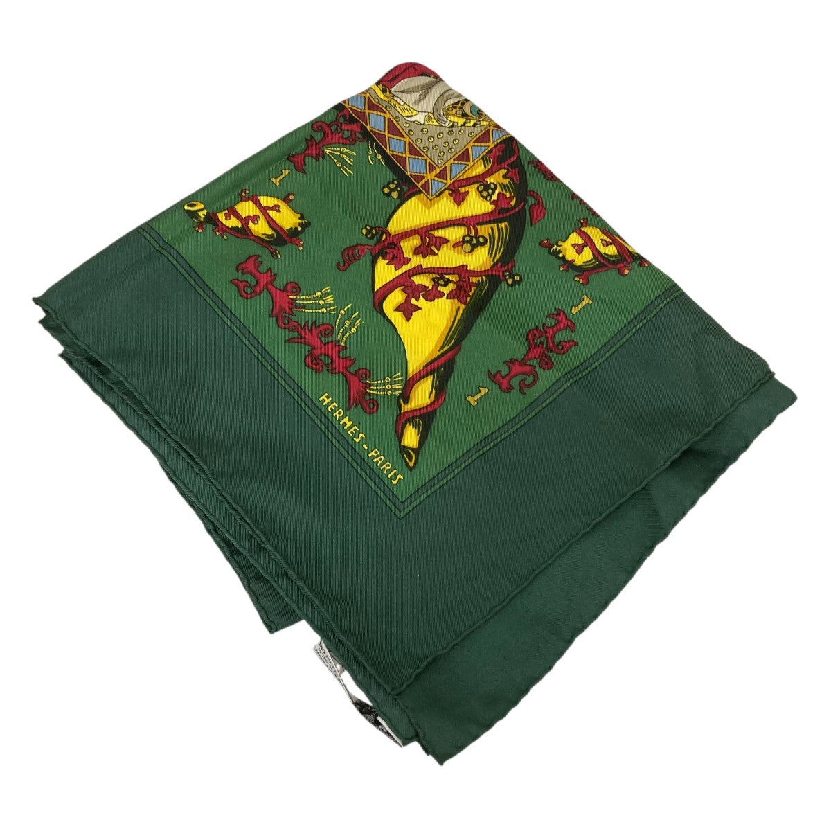 HERMES(エルメス) カレ90 LE TAROTシルクスカーフ グリーン サイズ ONE