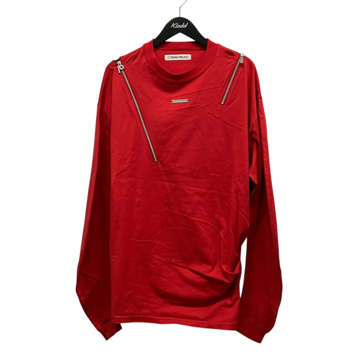 Asymmetric Draped Zip Topジップデザインカットソー31251415104