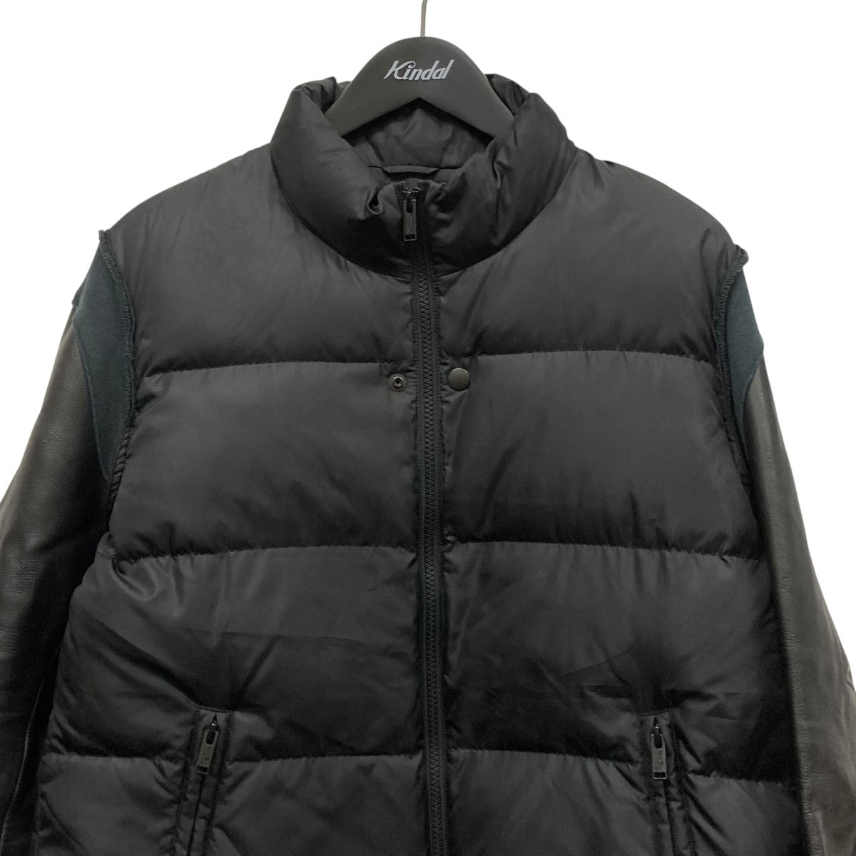 UNDERCOVER(アンダーカバー) 17AWレザー切り替えダウンジャケット