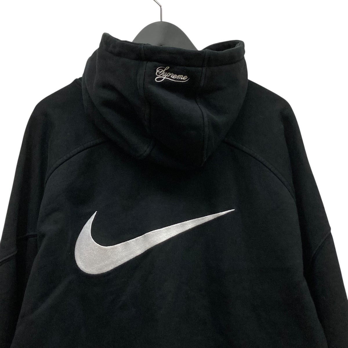 25SS Zip Up Hooded Sweatshirt BlackフーデッドジップアップパーカーHF9633-010