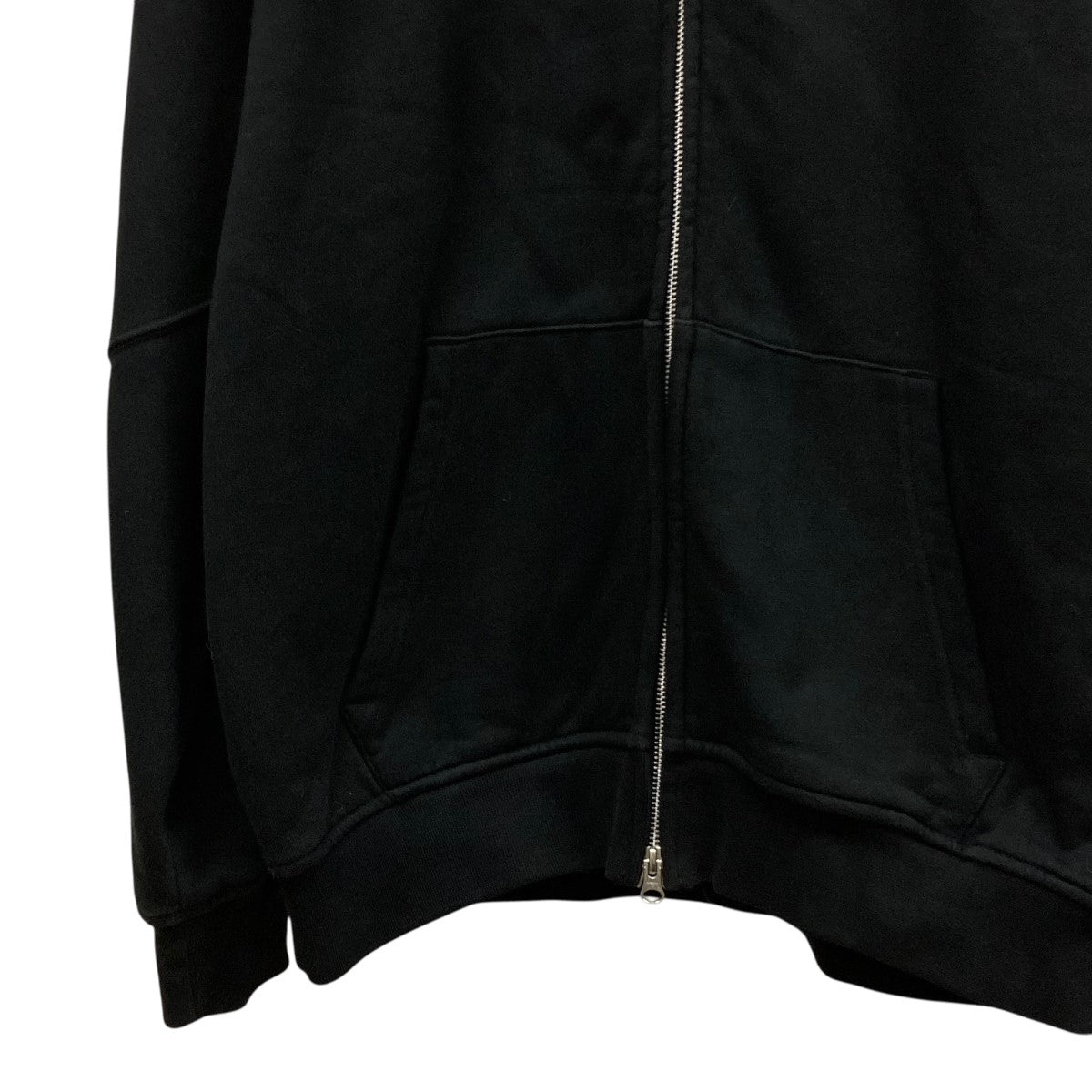 25SS Zip Up Hooded Sweatshirt BlackフーデッドジップアップパーカーHF9633-010