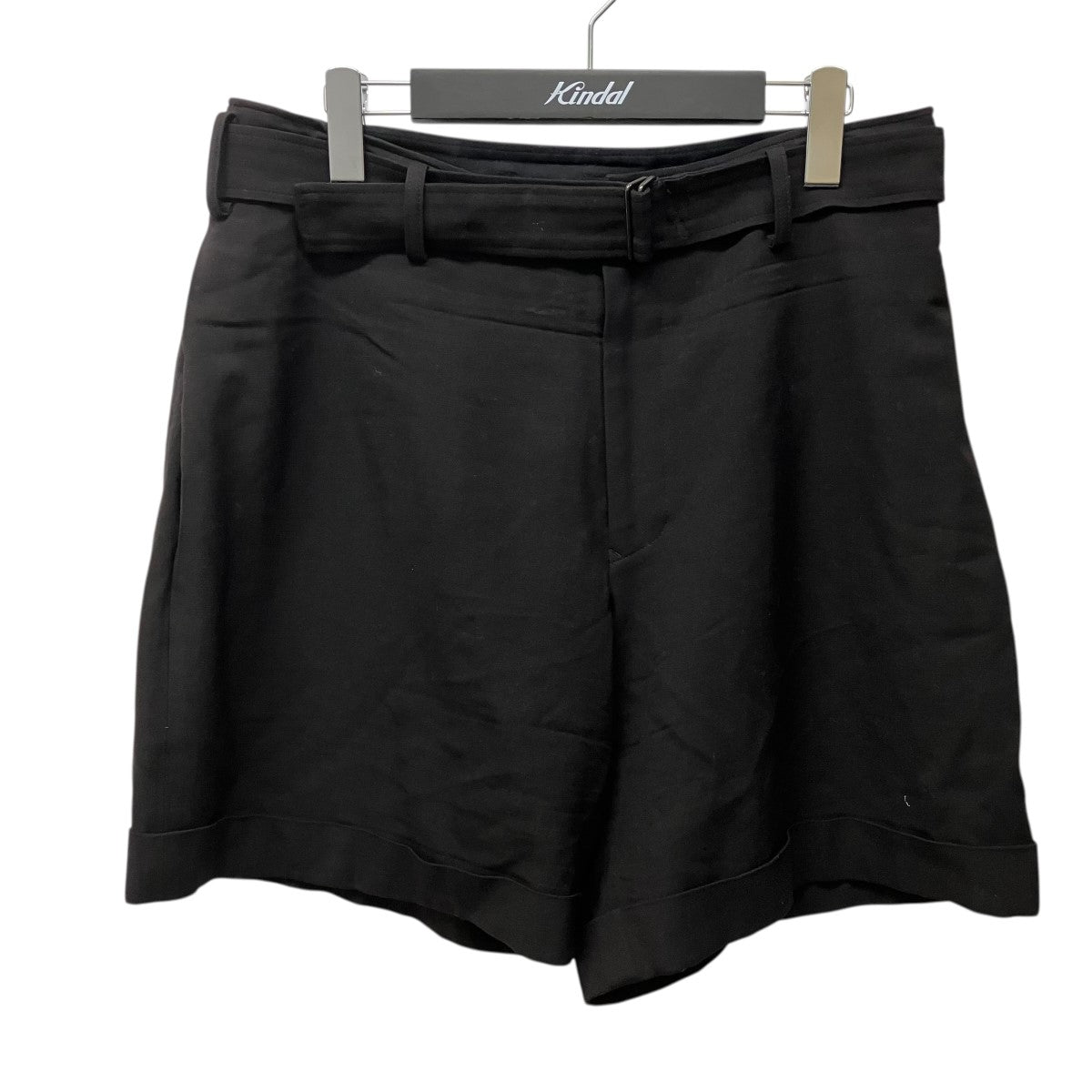 YOHJI YAMAMOTO 24AWウールギャバジン ベルトショートパンツFO-P07-147 古着・中古-1枚目のアイテム画像