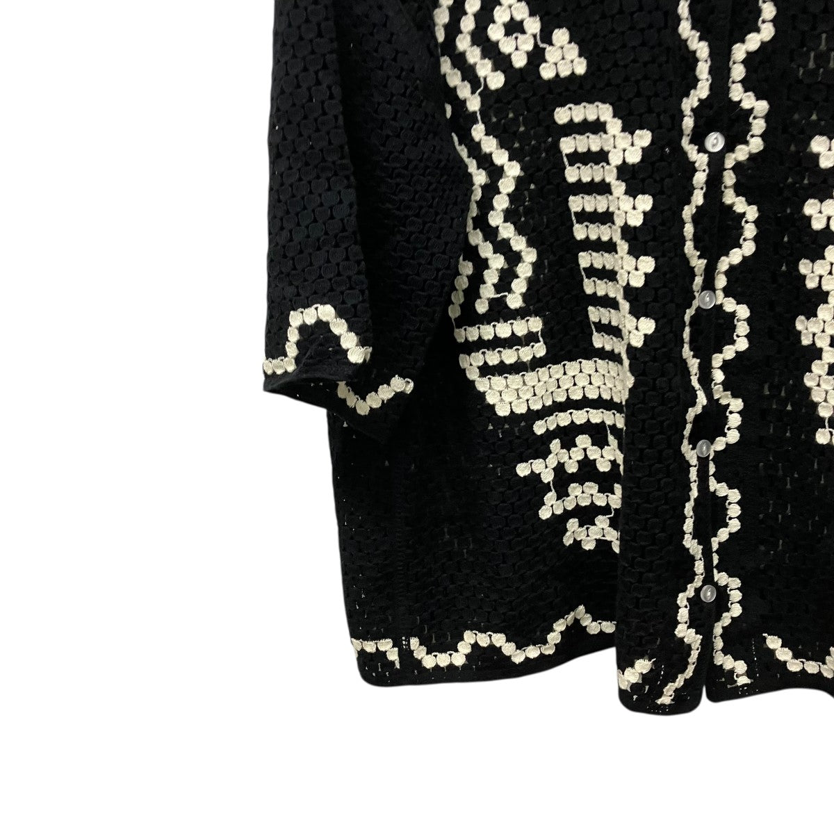 ELCHELE ETHNIC KNIT OPEN COLLAR SHIRTジャガードニットシャツ7225101210260 古着・中古-5枚目のアイテム画像