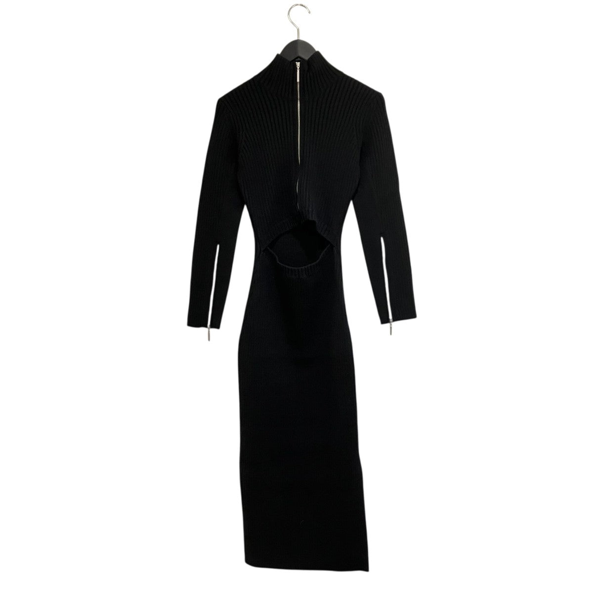ROSARYMOON(ロザリームーン) Front Zip Knit Dressニットワンピース