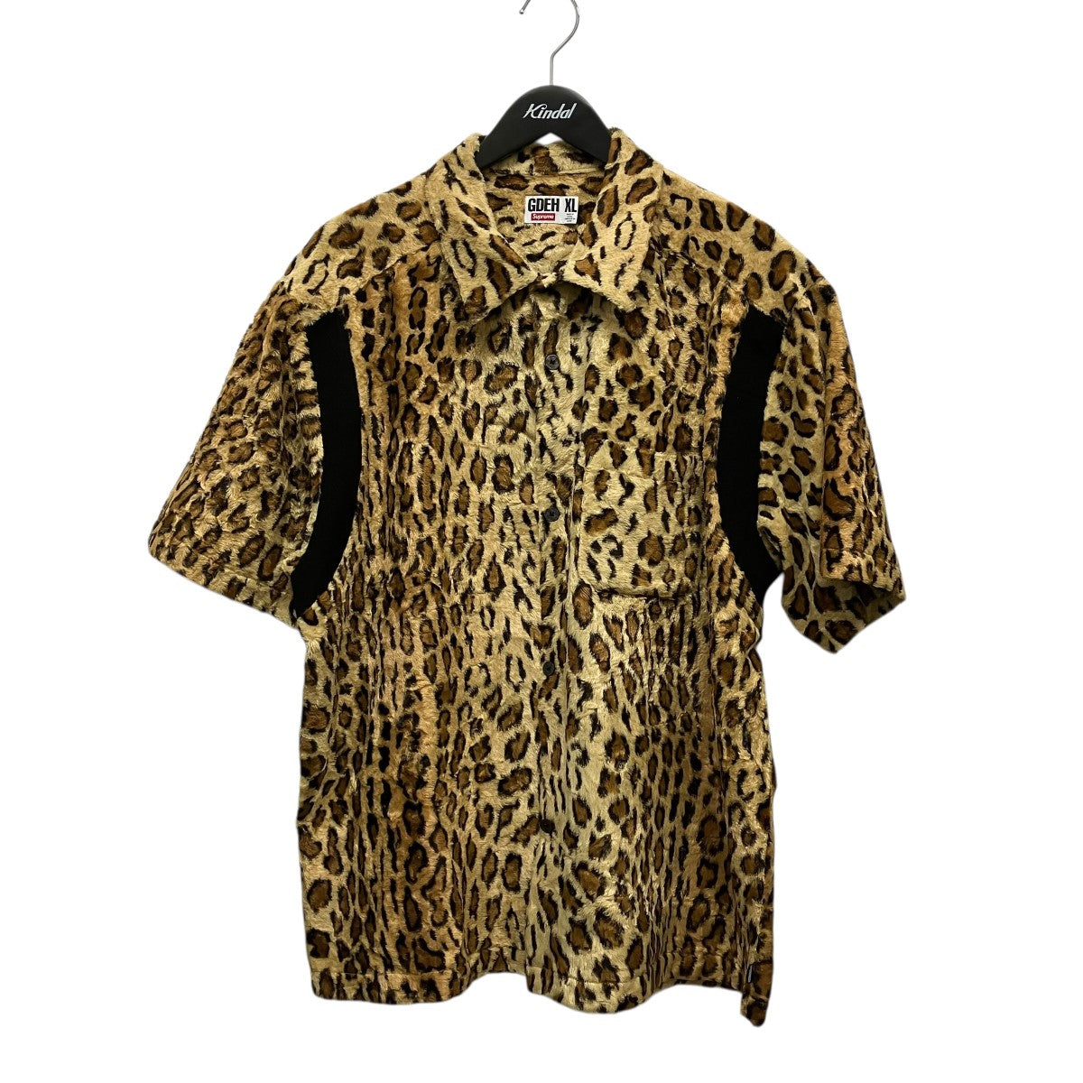 Supreme×GOODENOUGH 25SSCrushed Rayon S Sレオパードパイル半袖シャツ 古着・中古-1枚目のアイテム画像