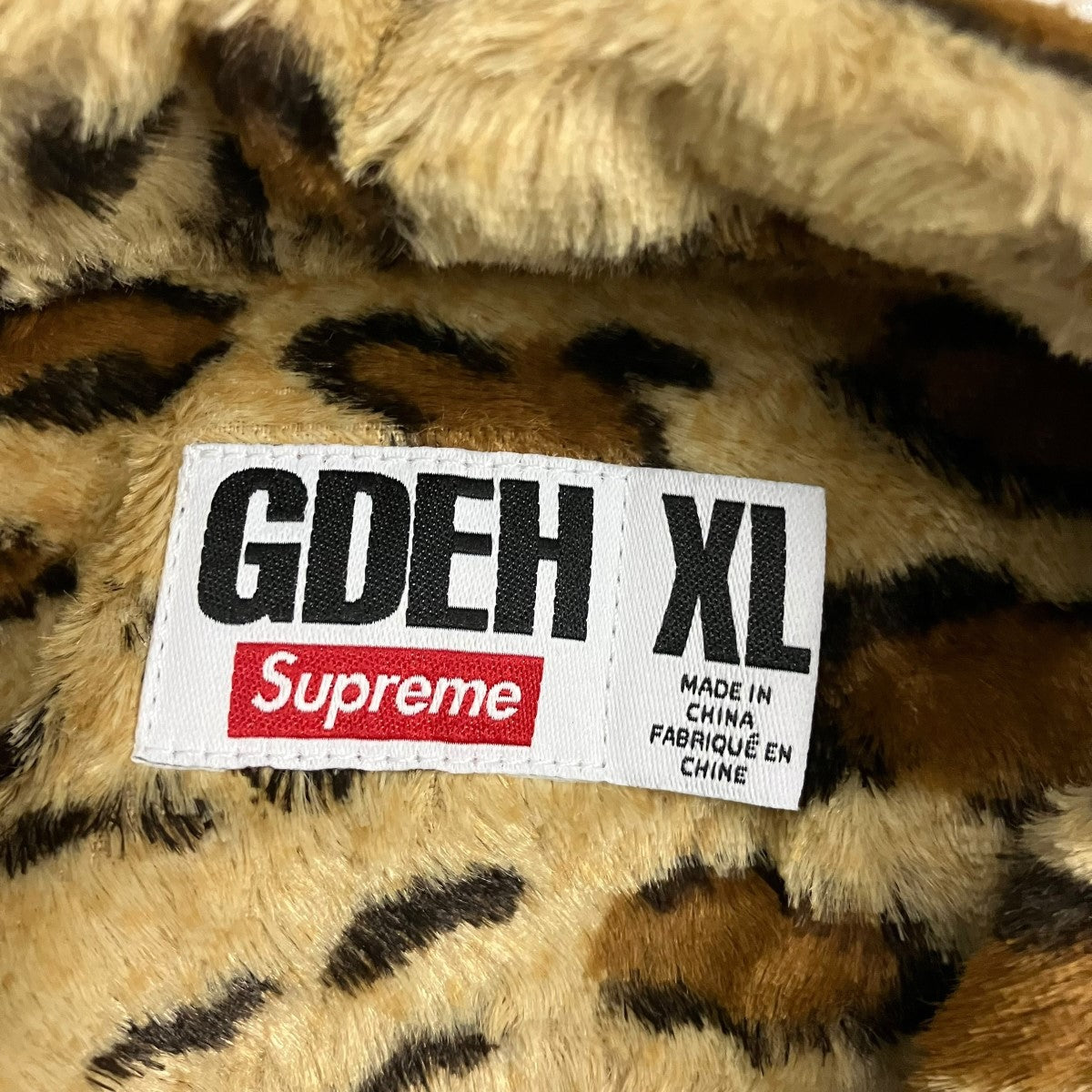 Supreme×GOODENOUGH 25SSCrushed Rayon S Sレオパードパイル半袖シャツ 古着・中古-6枚目のアイテム画像