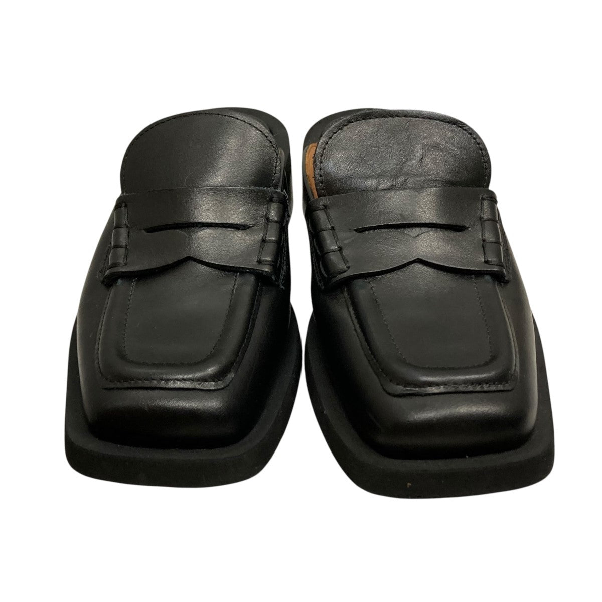 Ganni(ガニー) チャンキーソールフロントジップアップブーツ ブラック