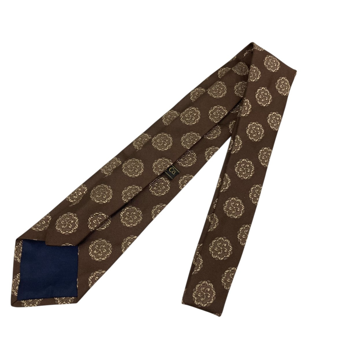 RRL(ダブルアールエル) 総柄ネクタイ ブラウン サイズ ONE SIZE