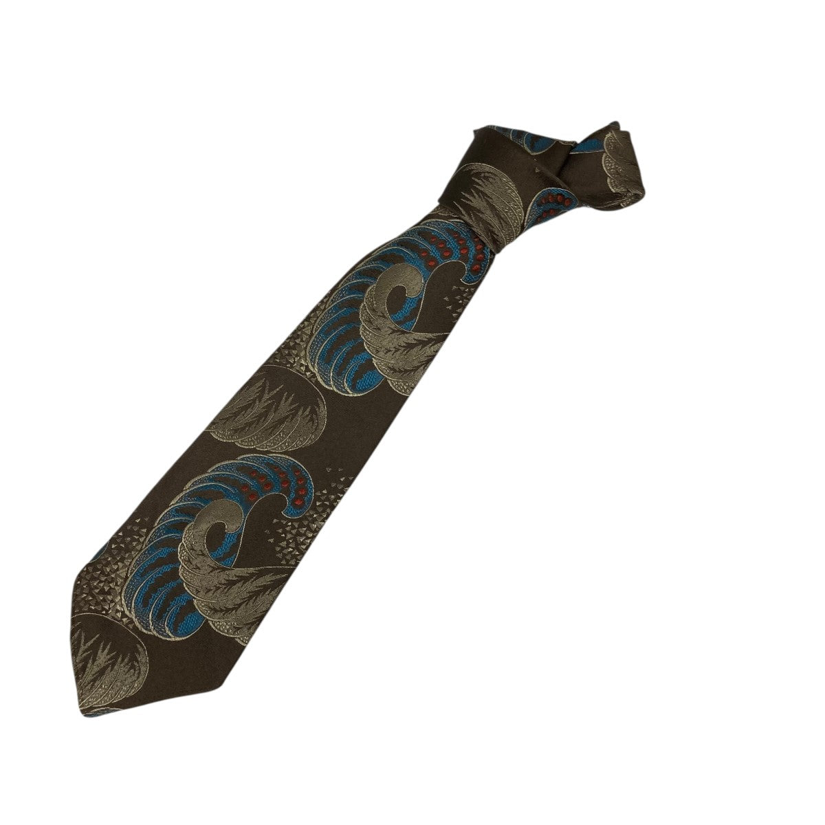 RRL(ダブルアールエル) 総柄ネクタイ ブラウン サイズ ONE SIZE