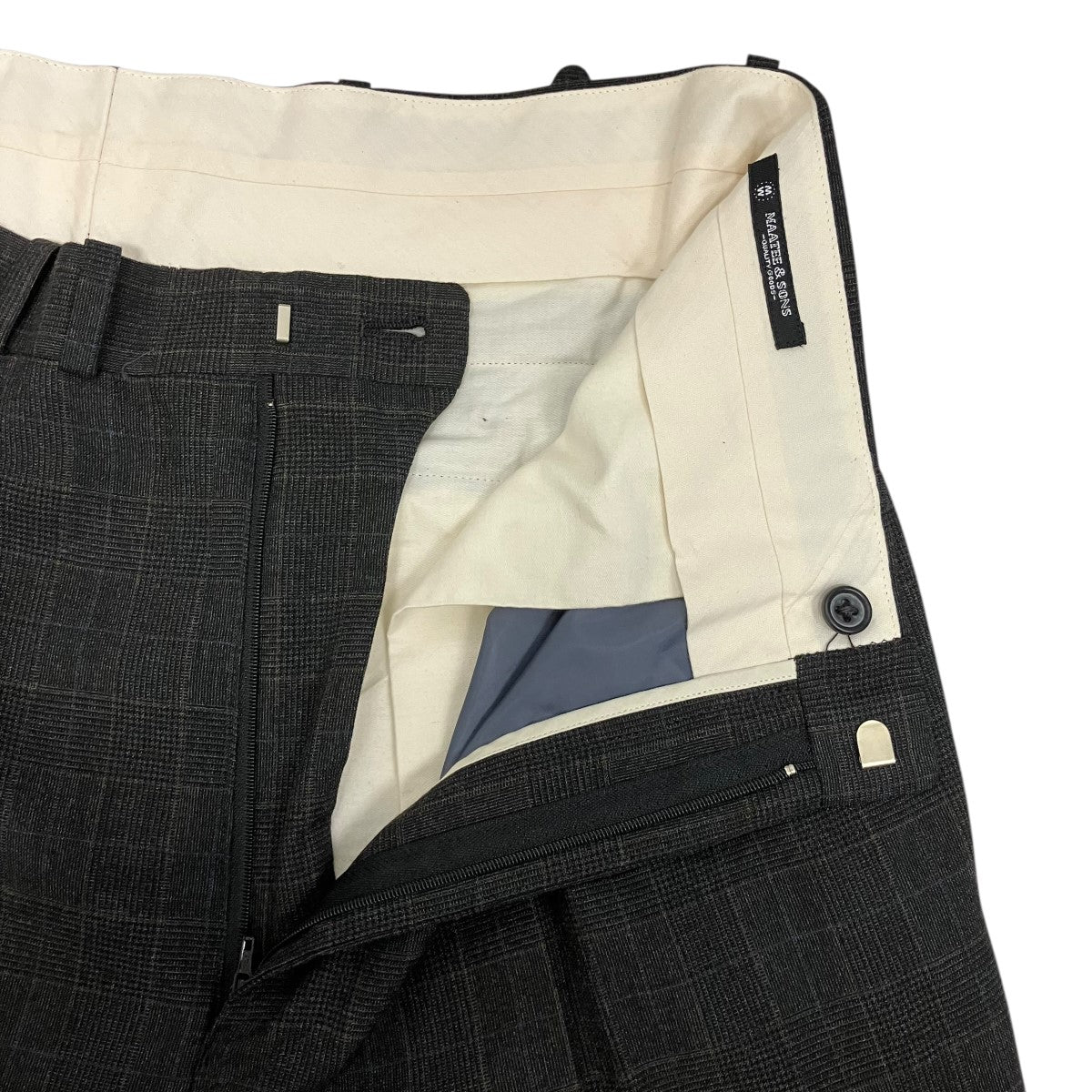 MAATEE＆SONS 24SSJEFFERYチェックスラックスMT4103-0208A 古着・中古-5枚目のアイテム画像