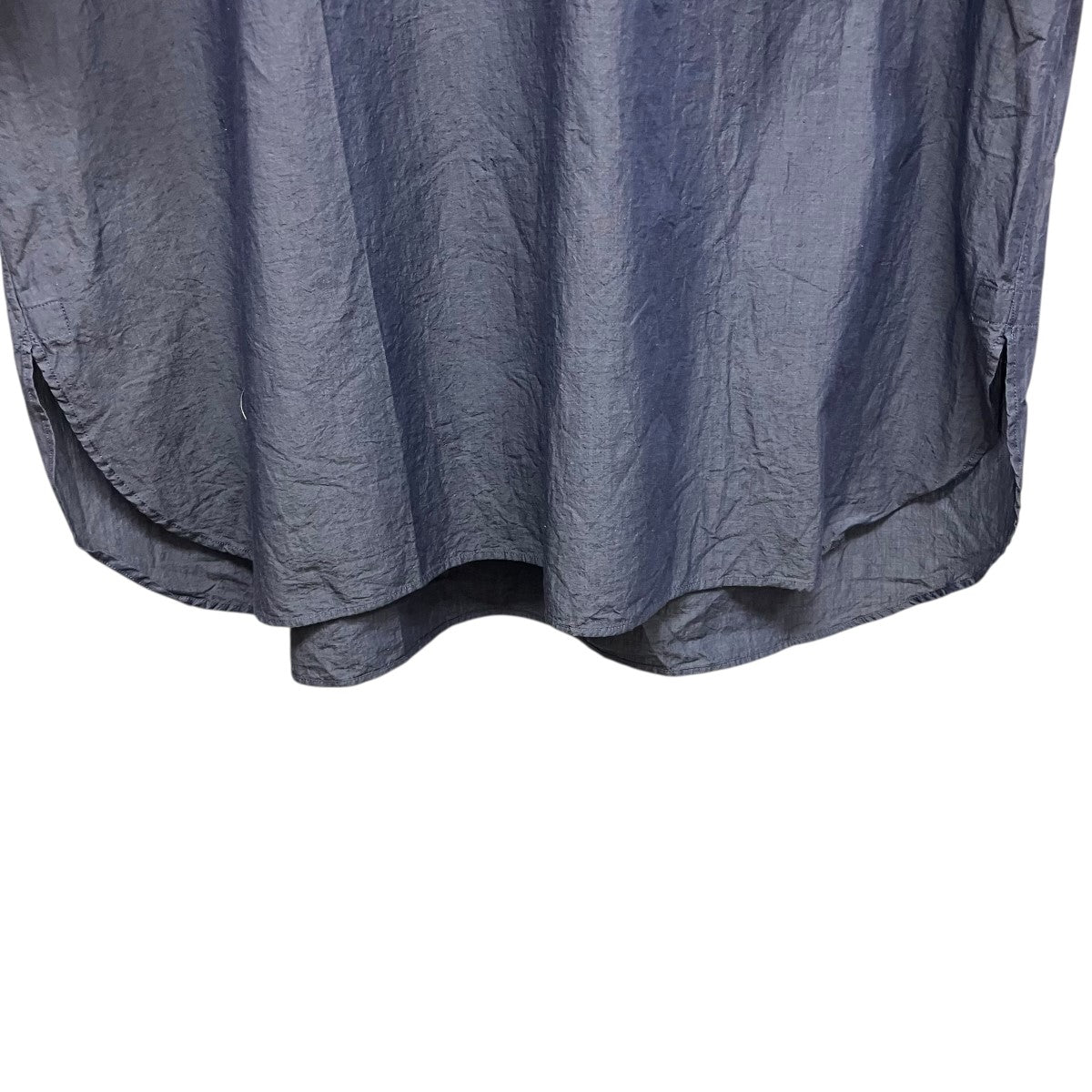 ULTERIOR 24SSWASHED CHAMBRAY POPLIN SKIPPER SHIRTスキッパーシャツULSH47-HA161-A 古着・中古-4枚目のアイテム画像
