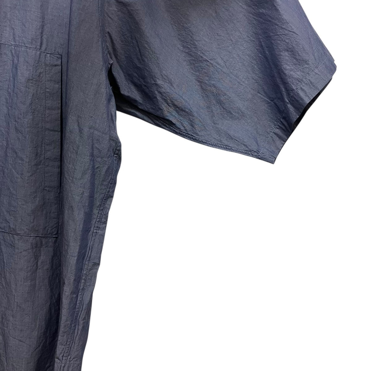 ULTERIOR 24SSWASHED CHAMBRAY POPLIN SKIPPER SHIRTスキッパーシャツULSH47-HA161-A 古着・中古-5枚目のアイテム画像