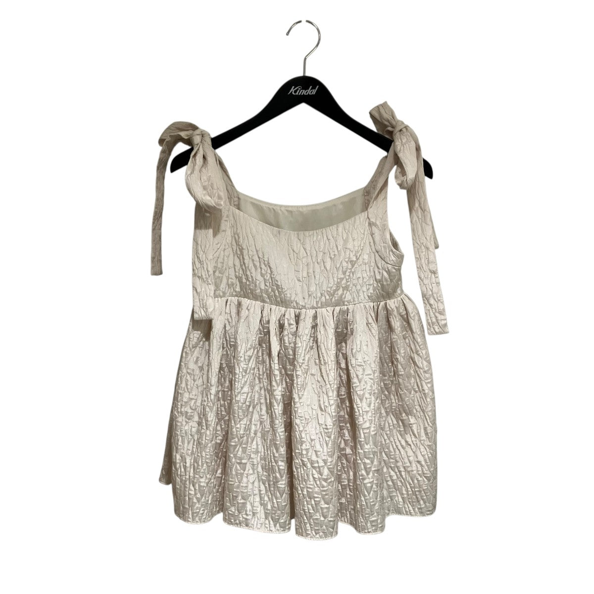 JOIEVE swan cami blouseショルダーリボンキャミブラウス64-01-0636-594 古着・中古-1枚目のアイテム画像