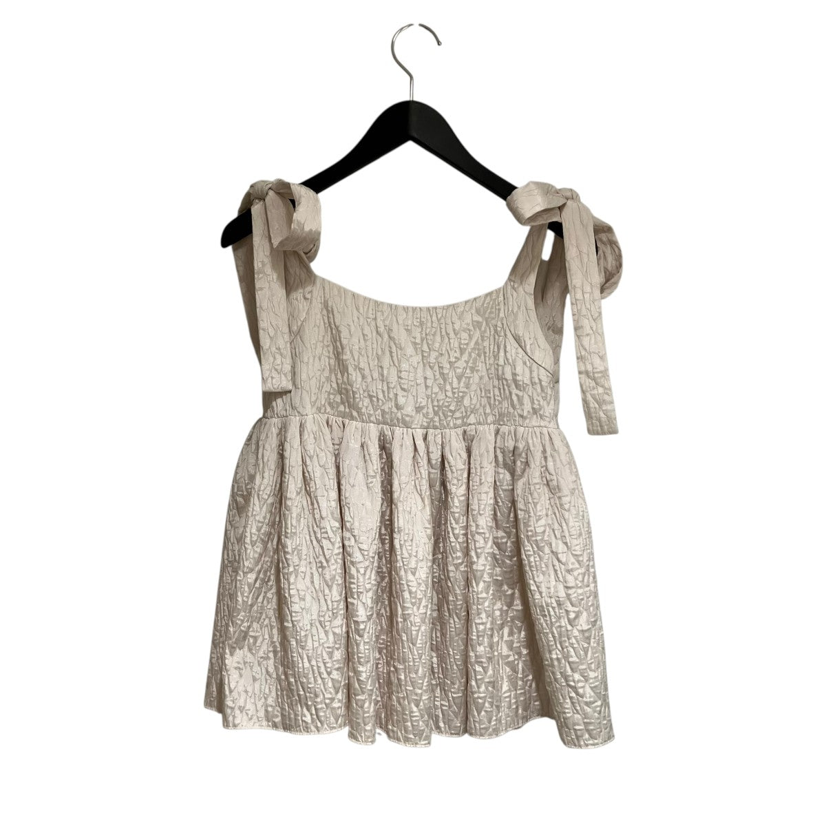 JOIEVE swan cami blouseショルダーリボンキャミブラウス64-01-0636-594 古着・中古-2枚目のアイテム画像