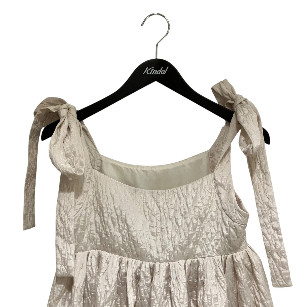 JOIEVE swan cami blouseショルダーリボンキャミブラウス64-01-0636-594 古着・中古-3枚目のアイテム画像
