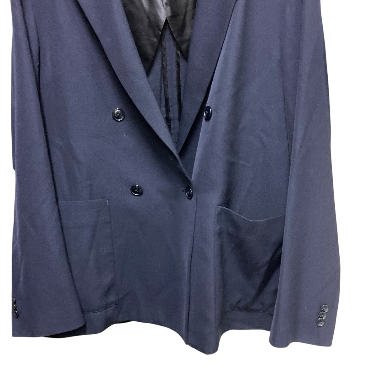 ウールレーヨンツイル ダブルブレステッド4Bジャケットダブルテーラードジャケット63-07-24-07402