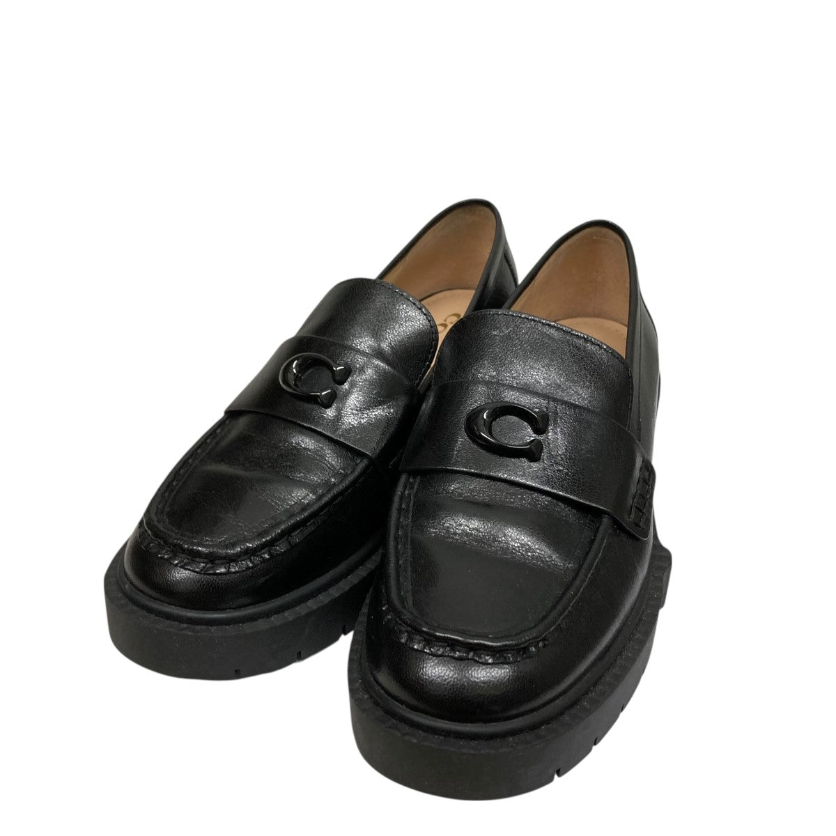 COACH(コーチ) ヒールローファー ブラック サイズ 5.5｜【公式