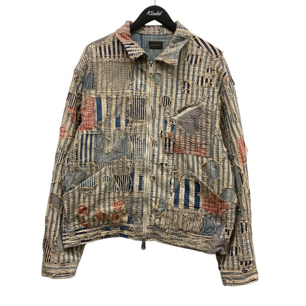 KAPITAL(キャピタル) 25SSリバティ ボロ パッチワーク ジップアップ