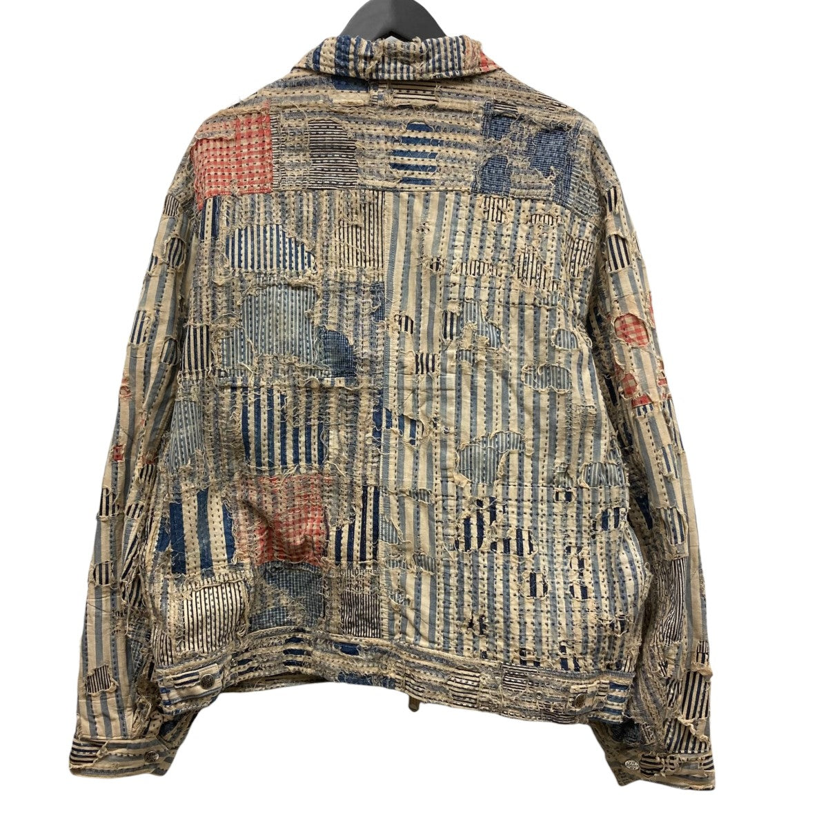 KAPITAL(キャピタル) 25SSリバティ ボロ パッチワーク ジップアップ