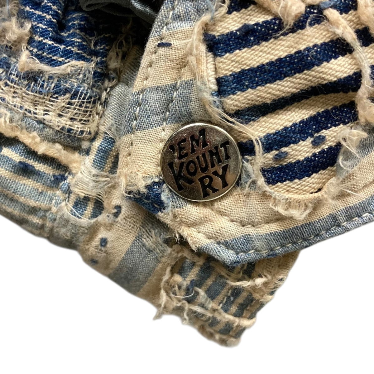 KAPITAL(キャピタル) 25SSリバティ ボロ パッチワーク ジップアップ