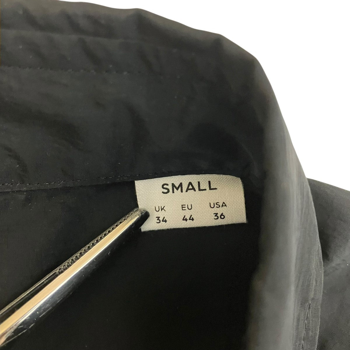 H BEAUTY＆YOUTH ナイロンワッシャー スクエアカットシャツナイロン半袖シャツ1216-186-3204 古着・中古-5枚目のアイテム画像