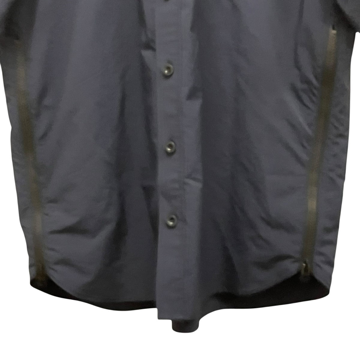 sacai(サカイ) 24SSMatte Taffeta Shirtサイドジップ半袖シャツ24