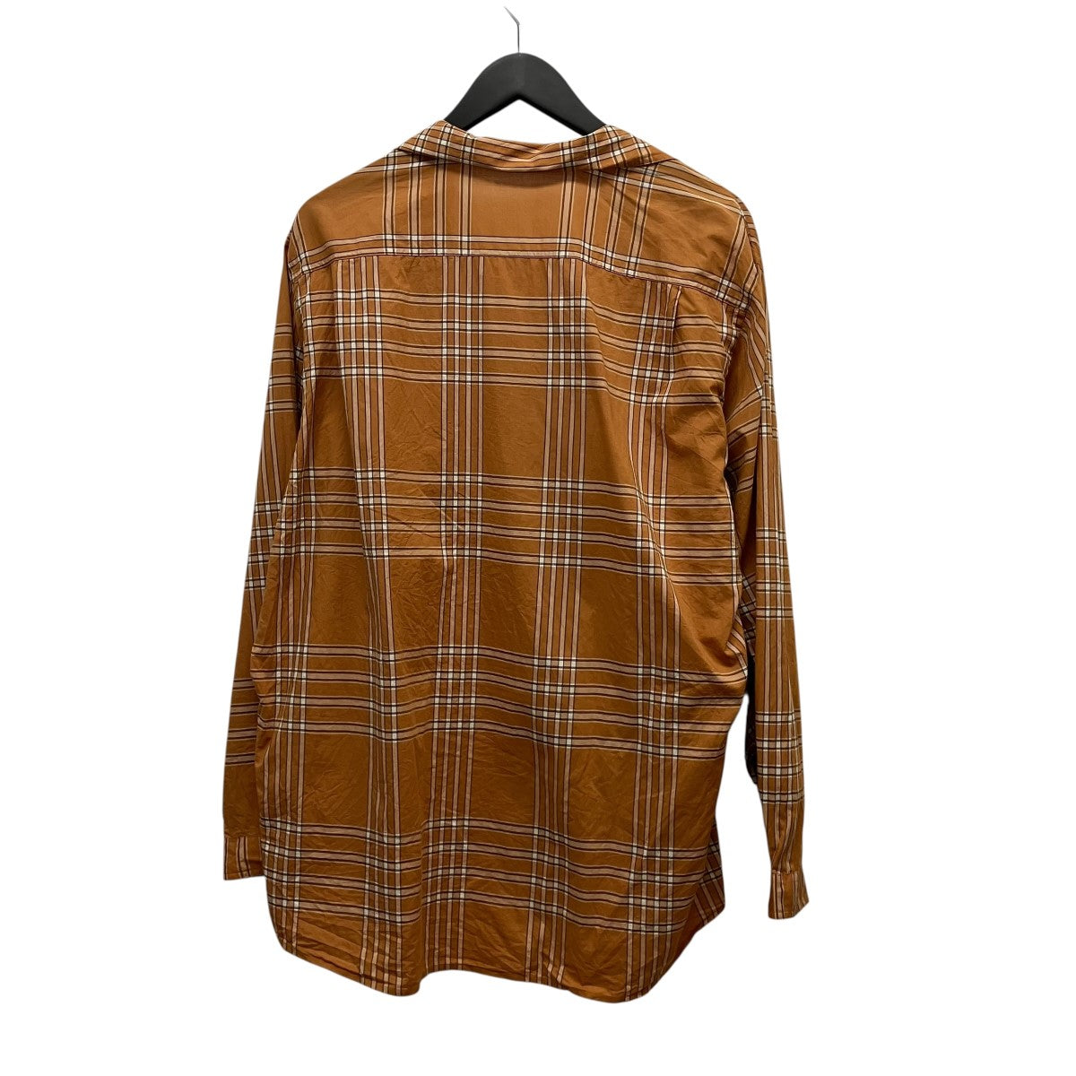 AURALEE 25SSWASHED FINX TYPEWRITER CHECK P O SHIRTチェックシャツA25SS02TC 古着・中古-2枚目のアイテム画像