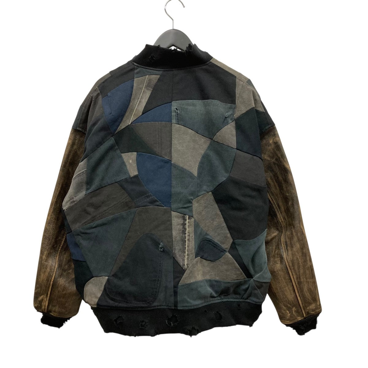 Vintage Handwork Stadium Jacketレザースリーブ切替スタジャンTTT-2022AW-JK04