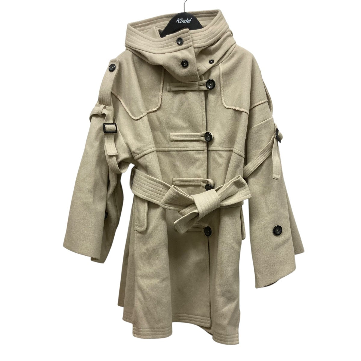 various deformation jersey melton midi poncho coatポンチョダッフルコート2322-OU-03