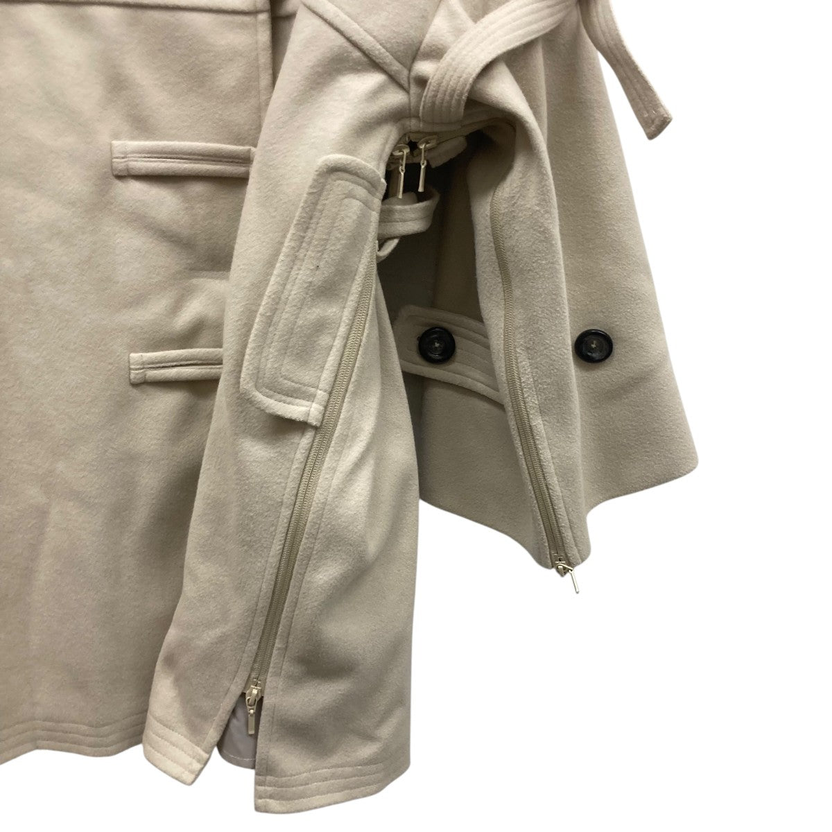 various deformation jersey melton midi poncho coatポンチョダッフルコート2322-OU-03