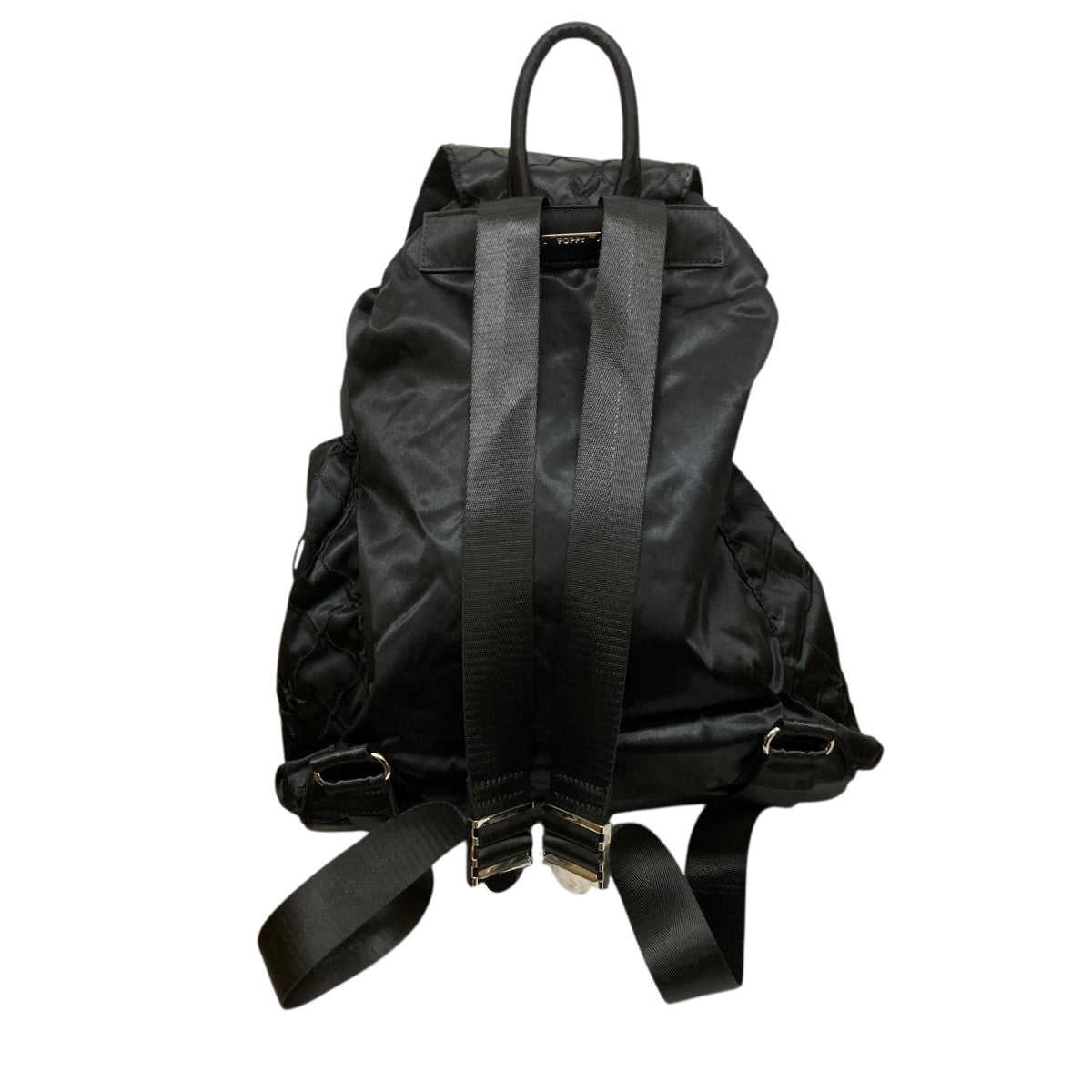 POPPY(ポピー) pointe backpackキルティング刺しゅうリュック ブラック